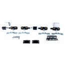 Garniture Xperta symétrique pour porte coulissante bois 100 kg ARGENTA