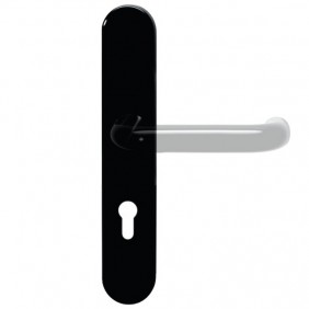 Plaques pour poignées de porte - polyamide - séries 111 - noir HEWI