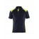 Polo de travail en coton piqué 3324 - bleu marine foncé et jaune