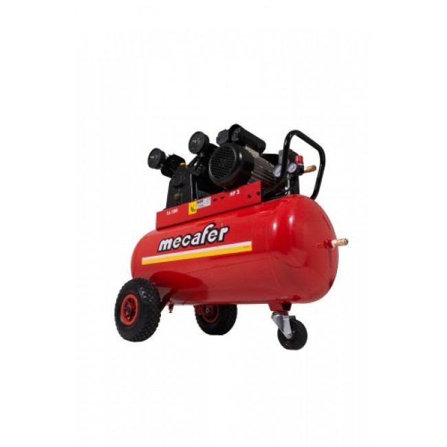 Compresseur lubrifié bibylindre V fonte 100L - 3HP 9 bar-3.jpeg MECAFER