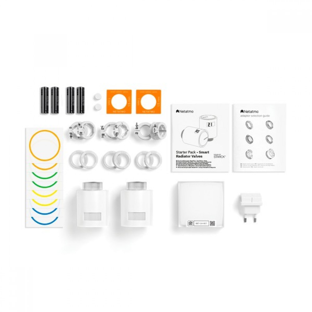 Netatmo Starter Pack - Tête Thermostatique Connectée et Intelligente,  Contrôle à distance, Économie d'énergie, Pack pour