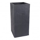 Bac carré  - hauteur 80 cm - 31 litres - anthracite - Volcania 13730 EDA PLASTIQUES