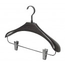 Cintre avec pinces pour tailleur Excessories - hêtre finition wengé SALICE
