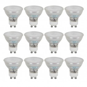 Lot de 10 ampoules LED GU10 4,9W en verre ASLO