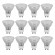 Lot de 10 ampoules LED GU10 4,9W en verre