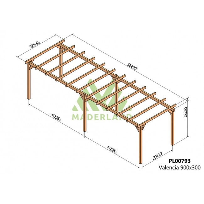Pergola-bois-autoportante-Valencia-900x300-cm-Maderland.jpg MADERLAND