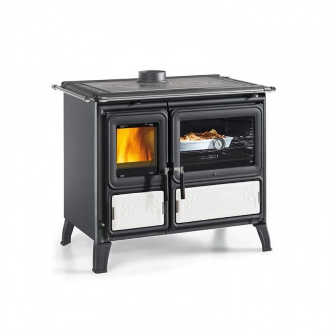 Cuisinière à bois 8,7 kW-N - Milly Blanc Infinity LA NORDICA EXTRAFLAME