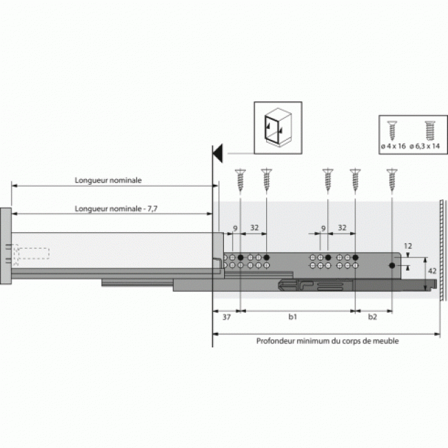 Схема hettich quadro