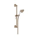 Ensemble de douche rétro avec barre et douchette - bronze - Louise JACOB DELAFON