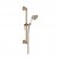 Ensemble de douche rétro avec barre et douchette - bronze - Louise