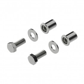 Kit de fixation M6 non traversant pour 1 poignée Leviita support creux TIRARD