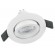 Kit spot LED GU10 - 8,3 W - orientable et dimmable - Recess