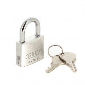 Cadenas à clé varié Titalium™ - anse acier cémenté - 64TI - à l'unité ABUS