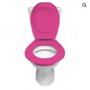 Lunette et abattant WC clipsable - Rose PAPADO