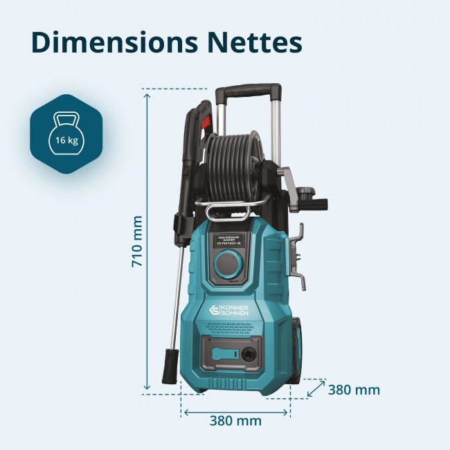 Nettoyeur haute pression 2000W - 160 bar - KS PW160V-BL - Bricozor 9.jpeg KONNER & SOHNEN