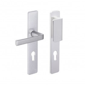 Poignées de porte sur plaques palières - aluminium - Kaza VACHETTE