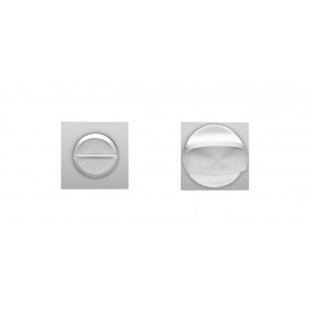 Mini-rosaces carrées en inox satiné - série EZ140Q KARCHER DESIGN