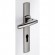 Poignées de porte sur plaques - 195 mm - aluminium diamant noir -Scult