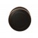 Bouton de porte pivotant en inox - disque diamètre 54mm - EK530D - brun