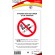 Panneau d'interdiction de fumer et de vapoter
