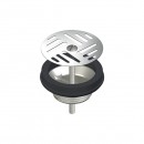 Bonde d'urinoir diamètre 63 mm M33x42 à grille inox et vis centrale DELABIE