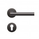 Poignées de porte sur rosaces rondes série ER 45 Madeira - noir bronze KARCHER DESIGN