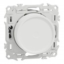 Variateur de lumière universel 2 ou 3 fils - rotatif - blanc craie - Odace II SCHNEIDER