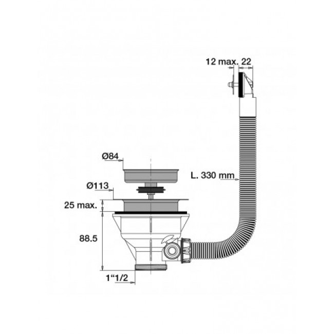 schema-bonde-a-panier-pour-evier-avec-trop-plein-d-90-mm-cuvette-d-113-mm-serrage-0-25mm-inox.jpeg VALENTIN