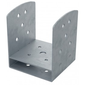 Support de poteaux en U pour vis SPIRAL® avec vis centrale + rondelles COBRA