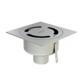 Siphon de sol inox 150x150 mm H58 mm à sortie verticale - Netdrain Standard ACO