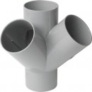 Culotte pvc 45° double équerre femelle NICOLL
