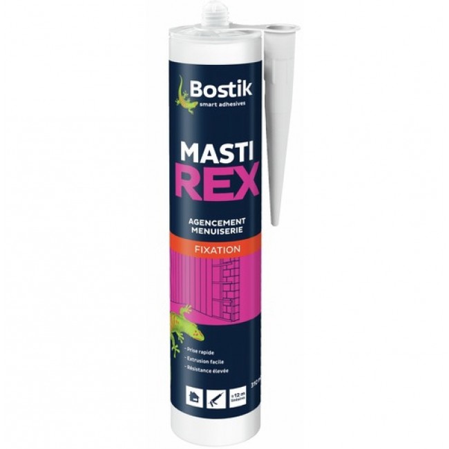 Mastic-colle néoprène - cartouche 310 ml - 12 pièces - Mastirex BOSTIK