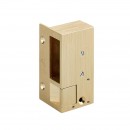 Gâche électrique en applique - à émission - bronze - 2 MÉTALUX