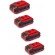 Lot de 4 batteries étanche 18V 3,0Ah SEALED Power X-Change Plus A2