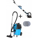 Pack Aspirateur eau et poussières LOASP303 + Ponceuse 225 mm LOPOG226 + 20 Disques abrasifs offerts LEMAN