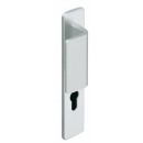 Poignées de porte palière sur plaques clé I - aluminium - Bercy VACHETTE