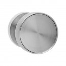 Bouton de porte centré fixe forme disque - Ø 57 mm - nickel satiné KARCHER DESIGN