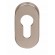 Rosace ovale clé I pour cylindre - inox 304 - série EST