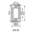 Support à vis Batibox - 1 module LEGRAND