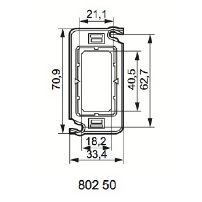 Support à vis Batibox - 1 module LEGRAND