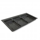 Base pour poubelle de tri sélectif - gris anthracite EMUCA