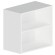 Caisson haut hauteur 560 mm profondeur 330 mm avec 1 tablette - blanc