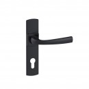 Poignées de porte sur plaques - entraxe 165 mm - noir mat Onyx - Muze VACHETTE