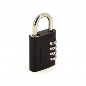 Cadenas à code - 4 molettes - renforcé -  clé passe - 158KC/45 AP050 ABUS