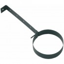 Collier acier émail noir mat - longueur 170 mm TEN