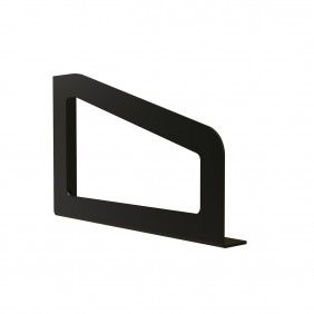 Paire de consoles à visser Form en acier - noir mat Interges