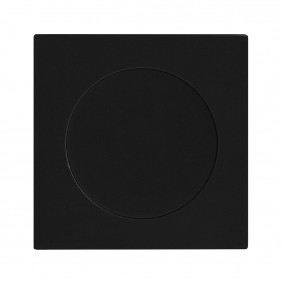 Rosace 3 pièces carrée en inox cosmos noir - série EZ1340 - borgne KARCHER DESIGN