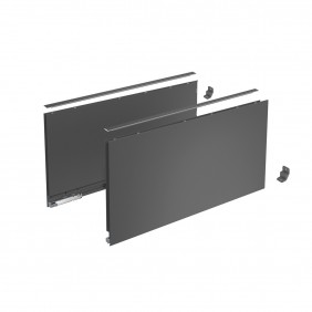 Côtés pour tiroir casserolier AvanTech You anthracite - hauteur 251 mm HETTICH