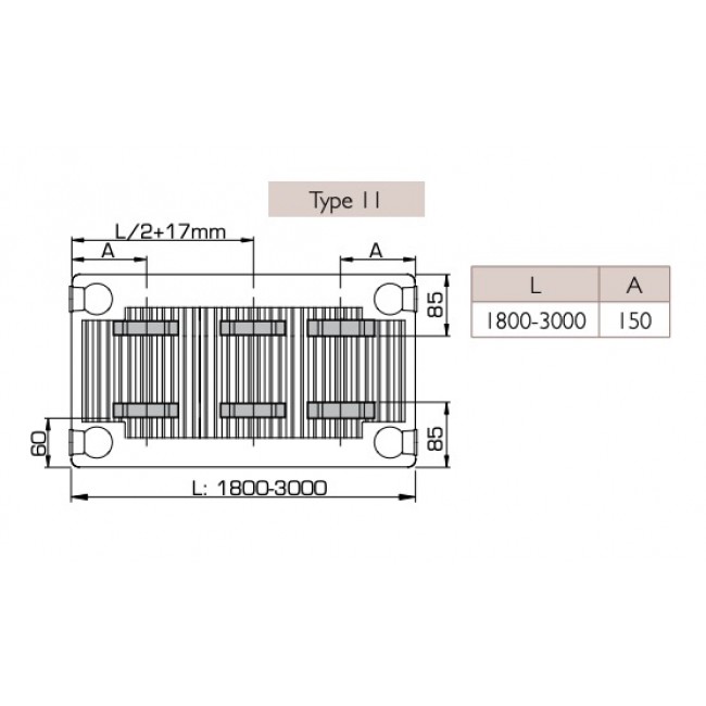 Entraxe alimentation et fixation 1800 300 novello 8 Stelrad Bricozor.jpg STELRAD