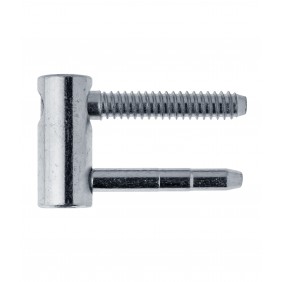 Demi fiche femelle menuiserie bois réglable - à visser - acier zingué - Exacta 495 OTLAV